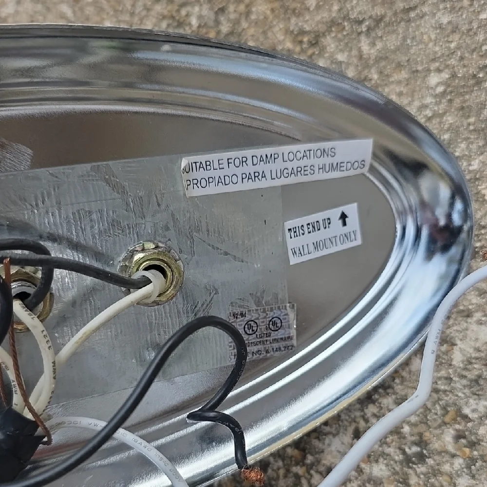 Chrome Triple Light Fixture